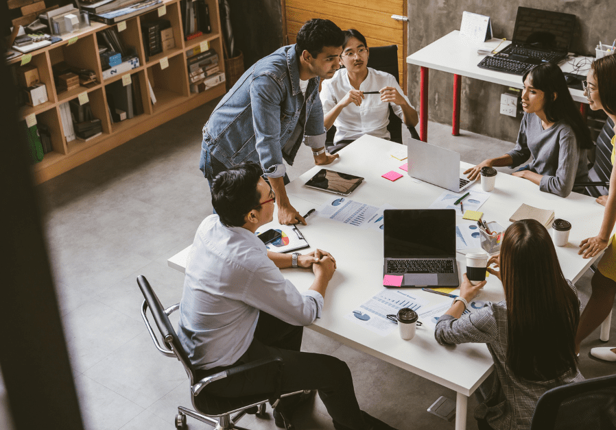 S H Sexual Harassment blog with people in office