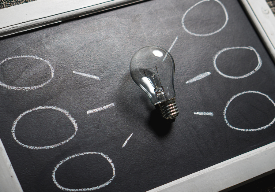 new manager lightbulb with new ideas